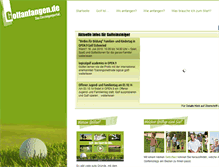 Tablet Screenshot of golfanfangen.de